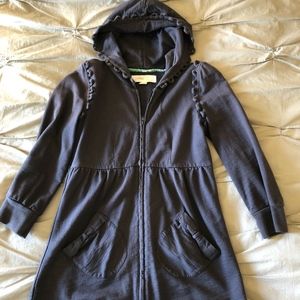 Anthropologie hooded grey sweatshirt